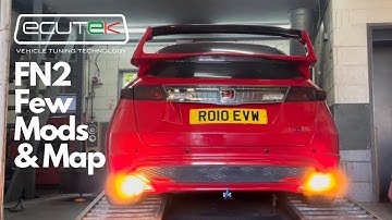 Honda Civic Fn2 Type R with a few mods get remapped using Ecutek Software