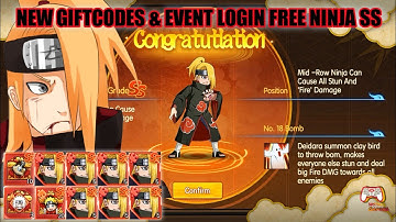 Ninja Heroes Unleashed / Epic Ninja God New Giftcodes & Event Login Free SS Ninja - Naruto RPG Games
