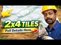 2x4 Tiles Fitting Process | Marble Look Wall Tiles Installation | Tiles Master Telugu