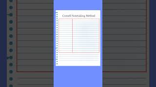 The Basics of the Cornell Note Taking Method