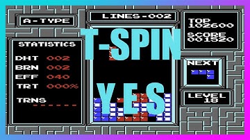 【DAS】Finally! the First T-spin completeted(NES Tetris)(NTSC)