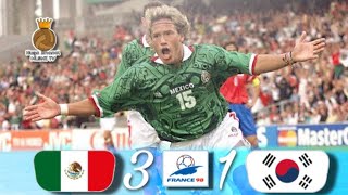 México 3-1 Corea del Sur | Mundial Francia 1998 | Resumen, crónica y goles HD 720p. | MLSMX.