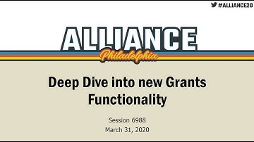PeopleSoft Grants: Deep Dive into new functionality for Grants Management
