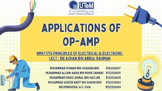 ASSIGNMENT 1 ( OP-AMP AUDIO AMPLIFIER ) BMKT1713-PRINCIPLE  OF ELECTRICAL &amp; ELECTRONIC.