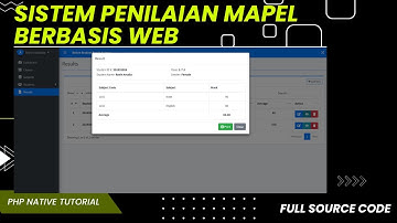 Sistem informasi pengolahan data nilai siswa menggunakan php - full source code