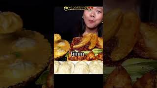 Kenyang Banget Nikmati Makanan Khas Nepal #mukbang #food #nepal