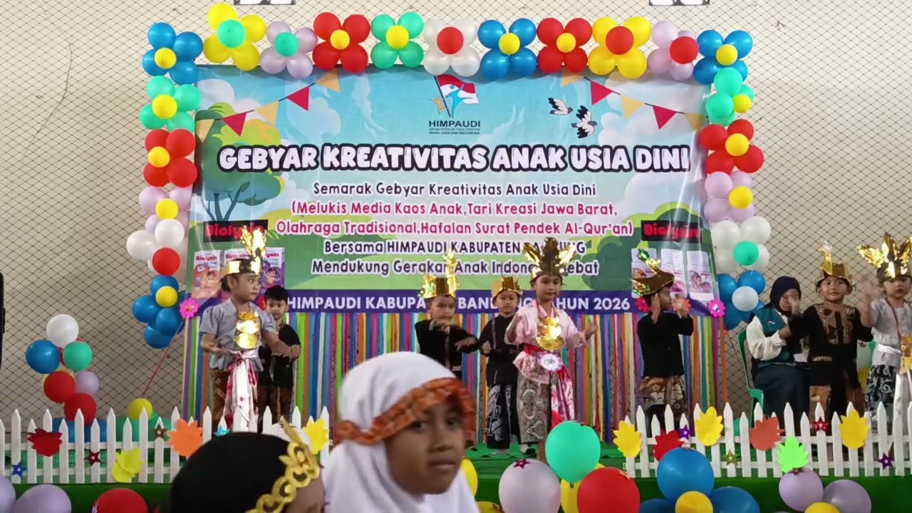 Tari kreasi Manuk Dadali Gebyar HIMPAUDI Kecamatan Arjasari Peserta No 16