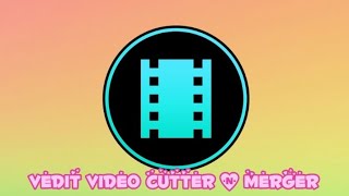 Vedit Video Cutter & Merger - Best Video Editing App In Android | Smart App screenshot 1