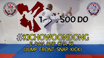 Ki Cho Woon Dong (WTSDA) Jump Front Snap Kick (Tutorial)