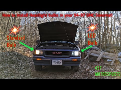 How to install Headlight bulbs in your 94-97 GMC Sonoma.