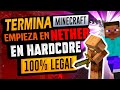 Este Jugador Terminó Minecraft pero EMPIEZA en Nether y HARDCORE 100% Legal