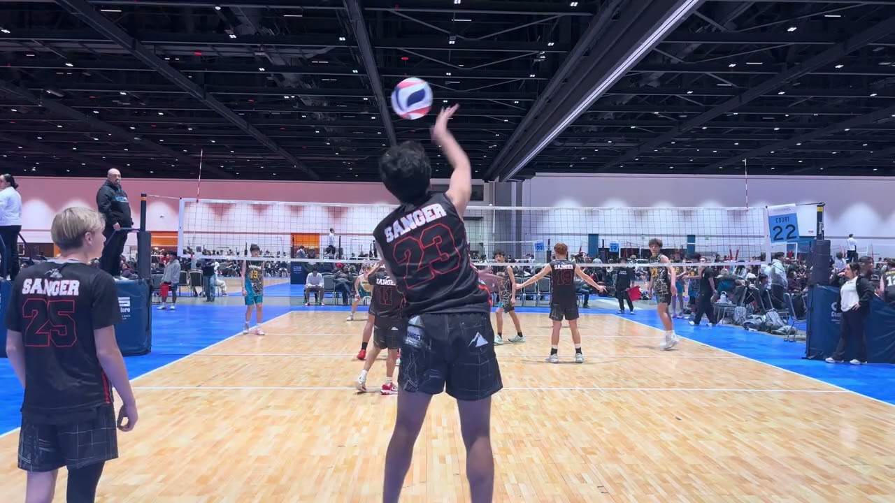 Sanger Volleyball Club 16 vs Westside 16 Green 12/12/25 Bay Area Battle Blake Moua #1 Apache