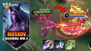 Top Global Moskov Best 1 Hit Build 2025! Broken Build (most recommend to all moskov players) MLBB!!