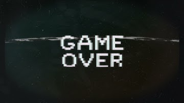 Glitchy pixel Game Over screen VHS TV Vintage 4K | Snowman Digital