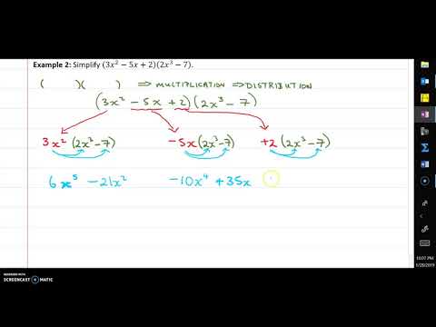 Distribution with Polynomials