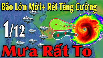 Bão Lớn Mới Rét Tăng Cường Mưa Rất To | Dự Báo thời tiết ngày 1/12 | thời tiết 10 ngày tới