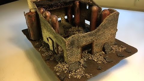 wargaming 15MM terrain build
