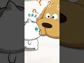 可愛いちびキャラアニメ風。ちっちゃくて丸い猫が、巨大な犬に「オラオラ」高速パンチ #癒し動画 #子ネコ #猫 #cat #cute #犬 #dog #kitten