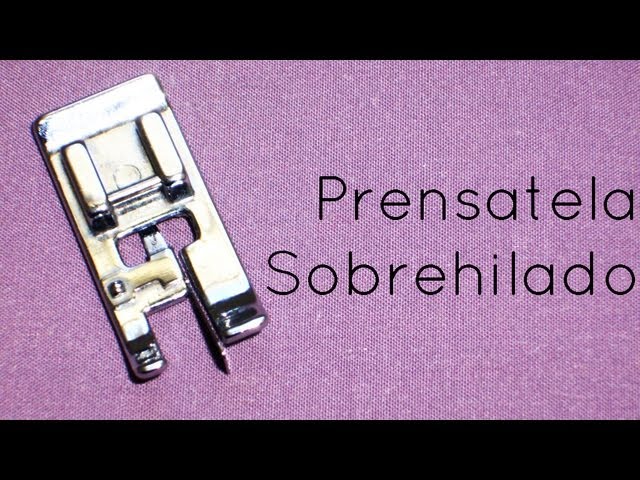 Pie prensatela: sobrehilado, surfilado o falso overlock 