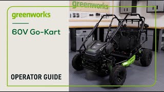 Greenworks Go Kart - Operator Guide