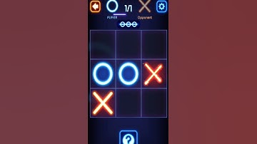 Tic tac toe glow short game 🎯🎯  #shorts  #shortsfeed  #tictactoegame