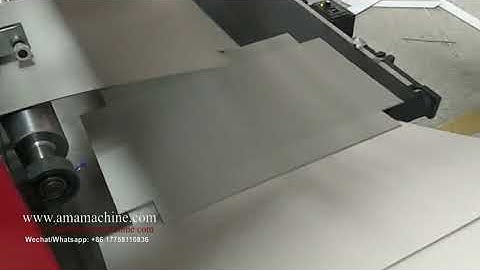 Automatic rigid box V grooving machine with 4-Corner cleaning system