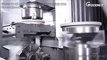 Máy tiện đứng CNC tích hợp hệ thống tự động/GOODWAY GVI Automation System