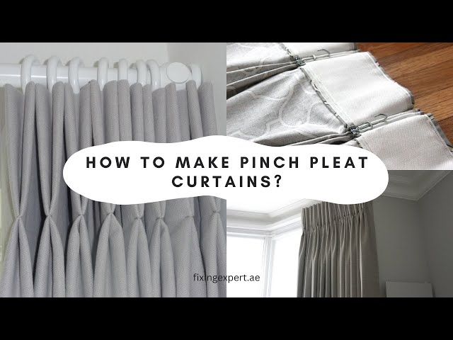 How to Make Pinch Pleat Curtains, TIDBITS by Cami