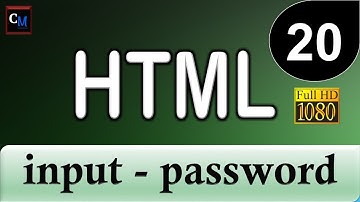 Curso de HTML [Curso HTML Básico] 20 - input - password