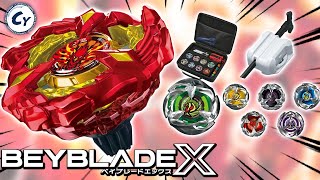 TAKARA TOMY ENLOUQUECEU PHOENIX WING 9-60GF + WYVERNGALE 5-80GB BEYBLADE X