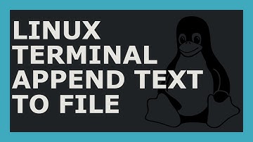 How To Append Text To A File Using Linux Command Line