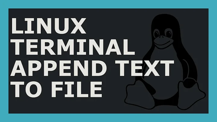 How To Append Text To A File Using Linux Command Line