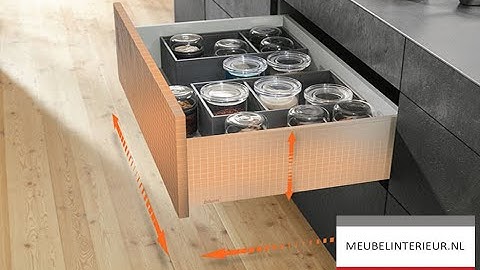 Blum LEGRABOX lades - Aanpassingen en montage