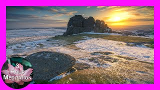 Sunrise on the Frozen Dartmoor | Calming Meditation & Sleep Music | 3 Hours