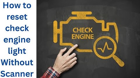 How to reset check engine lights without scanner / Easy and free