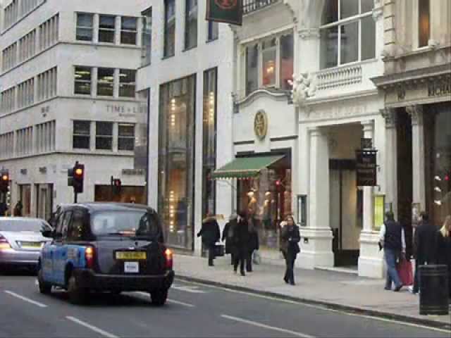 Happy shopping on London's Bond Street