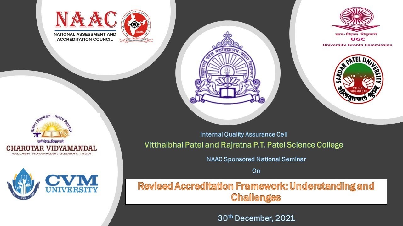 NAAC Sponsored Webinar on Revised Accreditation Framework ...
