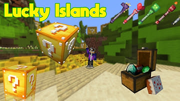 Minecraft Lucky Islands: Dog Attack for the WIN!!, Fails, and more!! (Cubecraft)