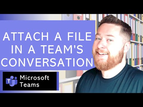 Attach a file in a Microsoft Teams Conversation