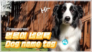 #Resin #강아지이름표 #Dog #nametag #犬のネームタグ #レジンアート#레진|tutorial|craft #volt