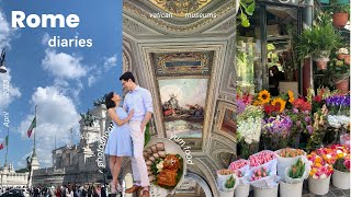 Exploring Rome in Spring | Photoshoot, Food, Vatican Museums (Subs)