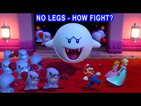 Super Mario Party - Boo No Legs - How Will He Fight? Boo vs Rosalina vs Mario vs Peach