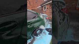 Satisfying Car Washing With A Bmw M3 #Carcleaning #Shorts