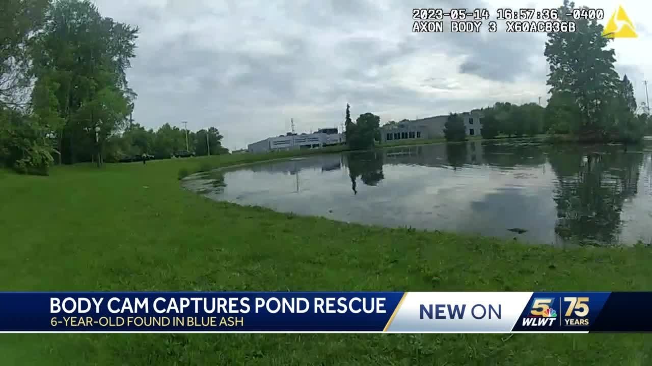 WATCH: Blue Ash officer rescues missing 6-year-old from pond