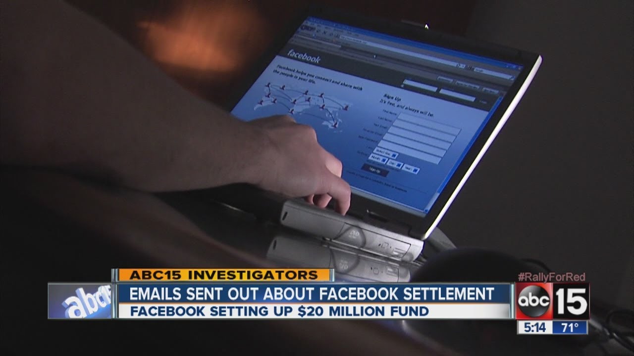 Emails sent out about Facebook settlement YouTube
