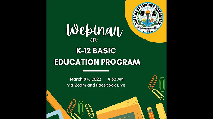 Webinar on K-12 Basic Education Program (Part 02)