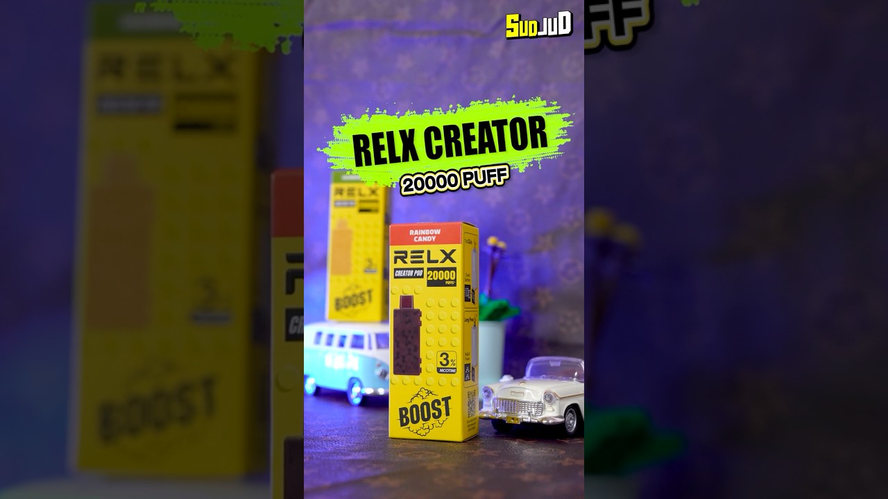 รีวิว Relx Creator 20000 Puff ใช้แล้วทิ้ง 20000 คำ ดีไซน์ตัวต่อ Lego 