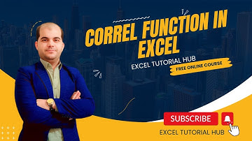 How to use CORREL function in excel |  How to Calculate Correlation in Excel | Correl in Excel