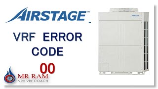 AIRSTAGE VRF ERROR CODE E00 [ ENGLISH ]
