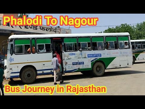 Phalodi To Nagour Bus Journey, Bus Journey in Rajasthan | Rajasthan Roadways #travel #bus #rajasthan